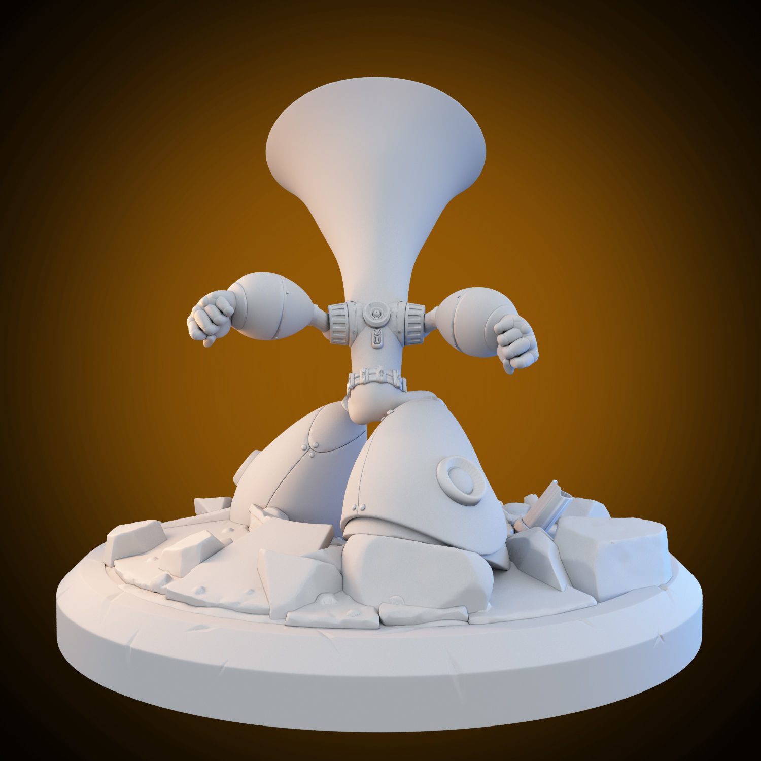 HERO LANDING POSE 3D print model_1