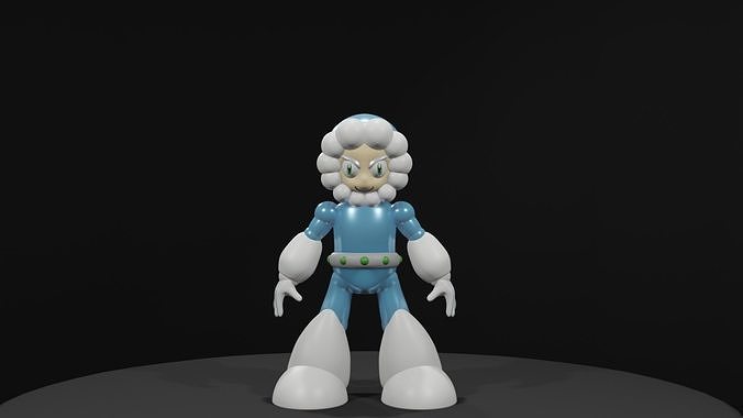 Iceman cartoon character Free 3D print model