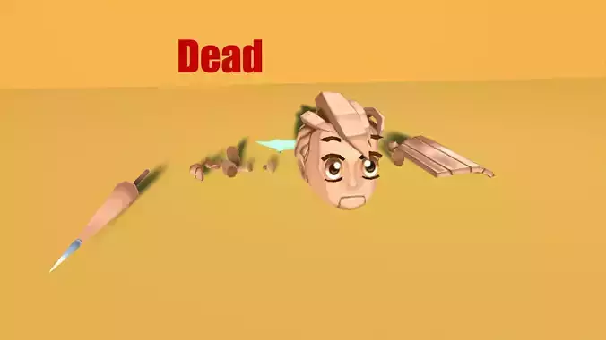 Doll Knight Low-poly 3D model