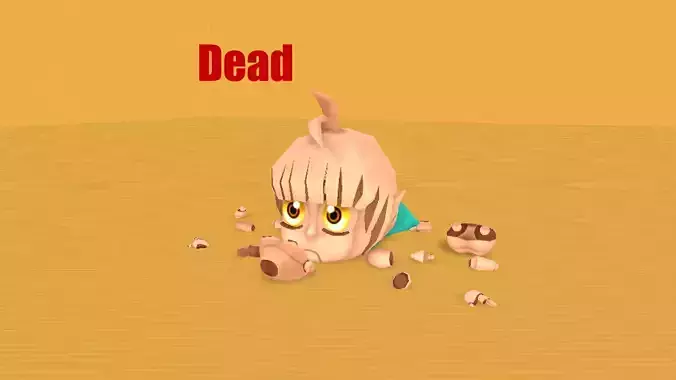 Doll wizard Low-poly 3D model