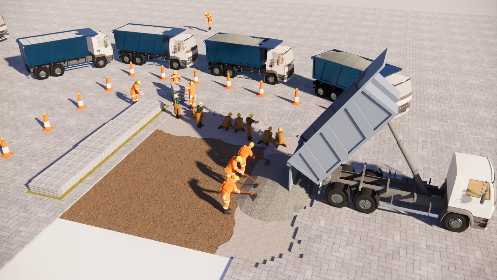 leveling construction site 3D print model