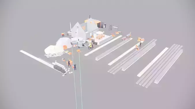 build 1 house  3D print model