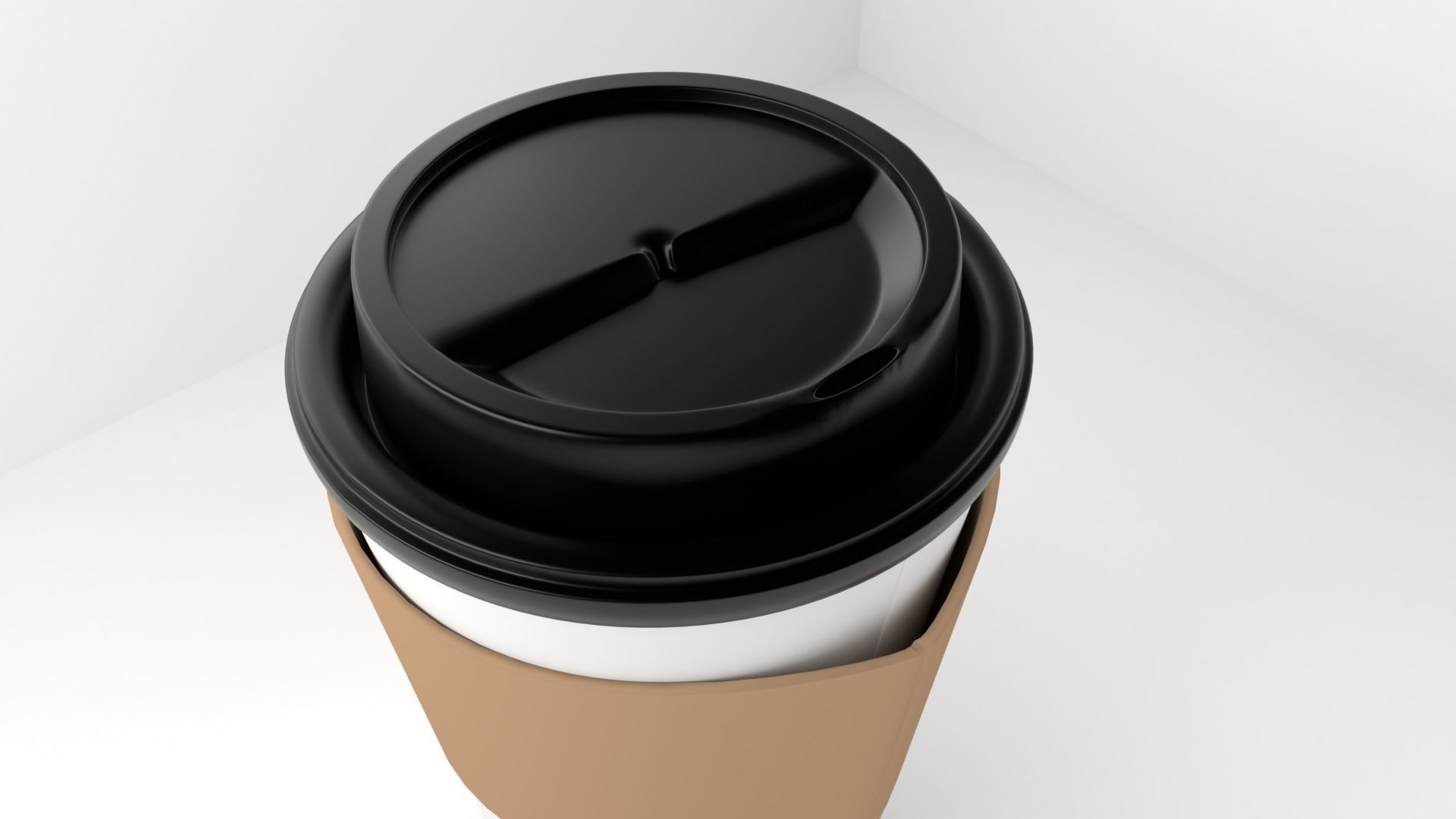 Large Paper Cup with Lid Java Jacket 3D model_5