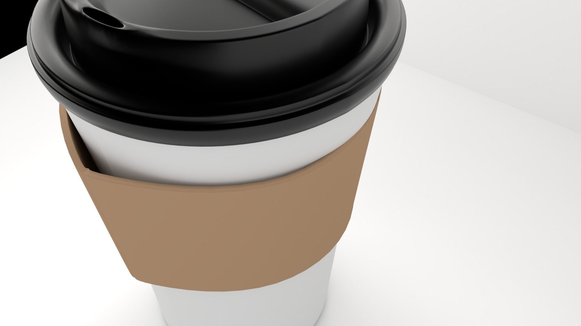 Large Paper Cup with Lid Java Jacket 3D model_3