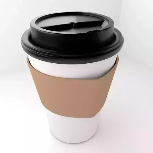 Large Paper Cup with Lid Java Jacket