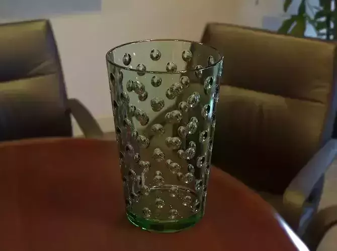 Bubble Protruded Glass 3D print model