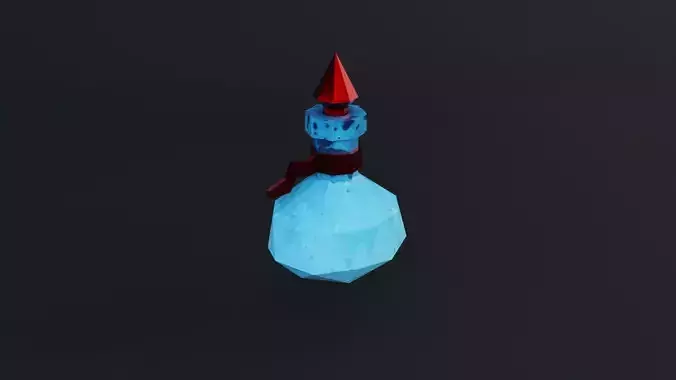 Potion Game Ready Low Poly PBR 3D Model Low-poly 3D model