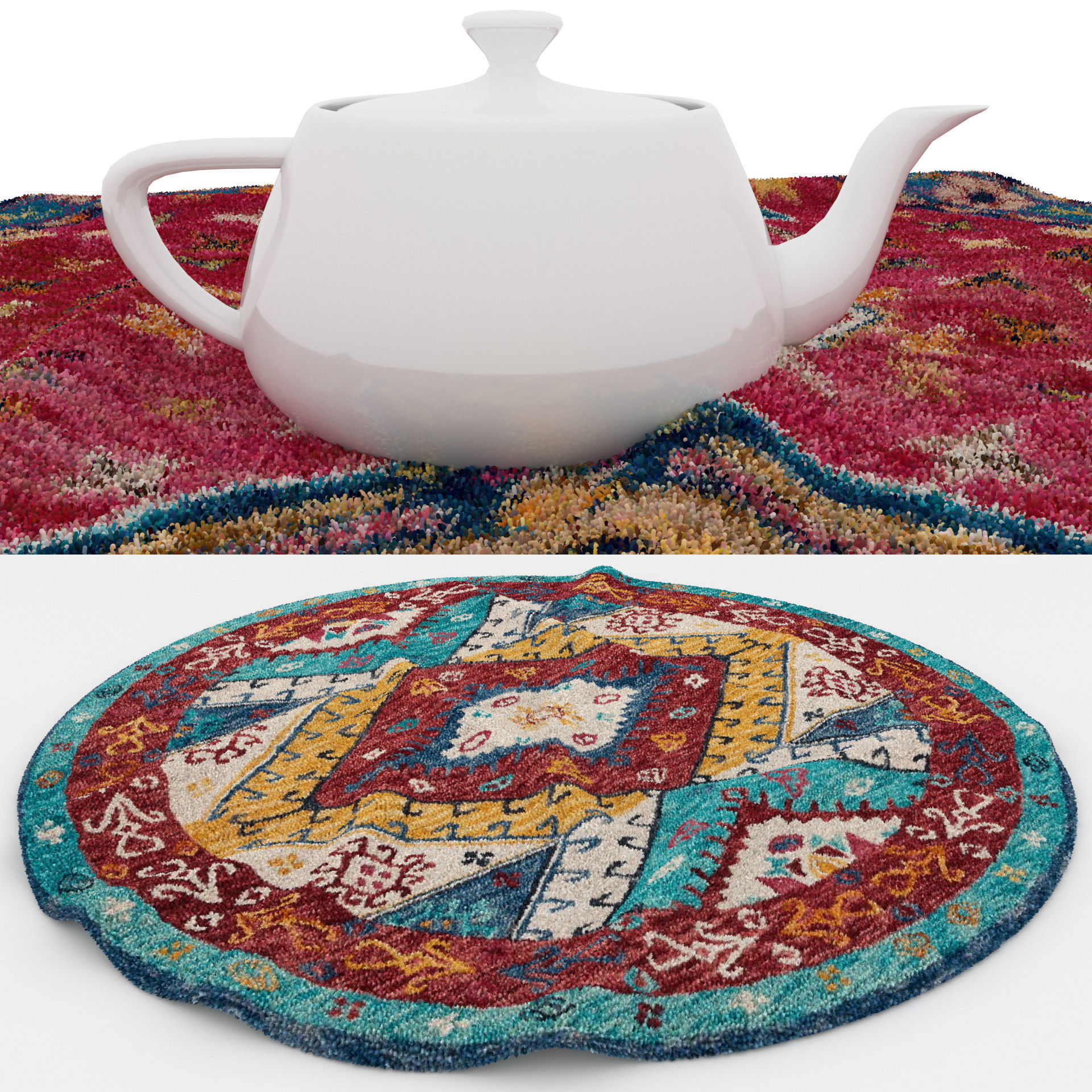 Rugs No 274 Low-poly 3D model_1