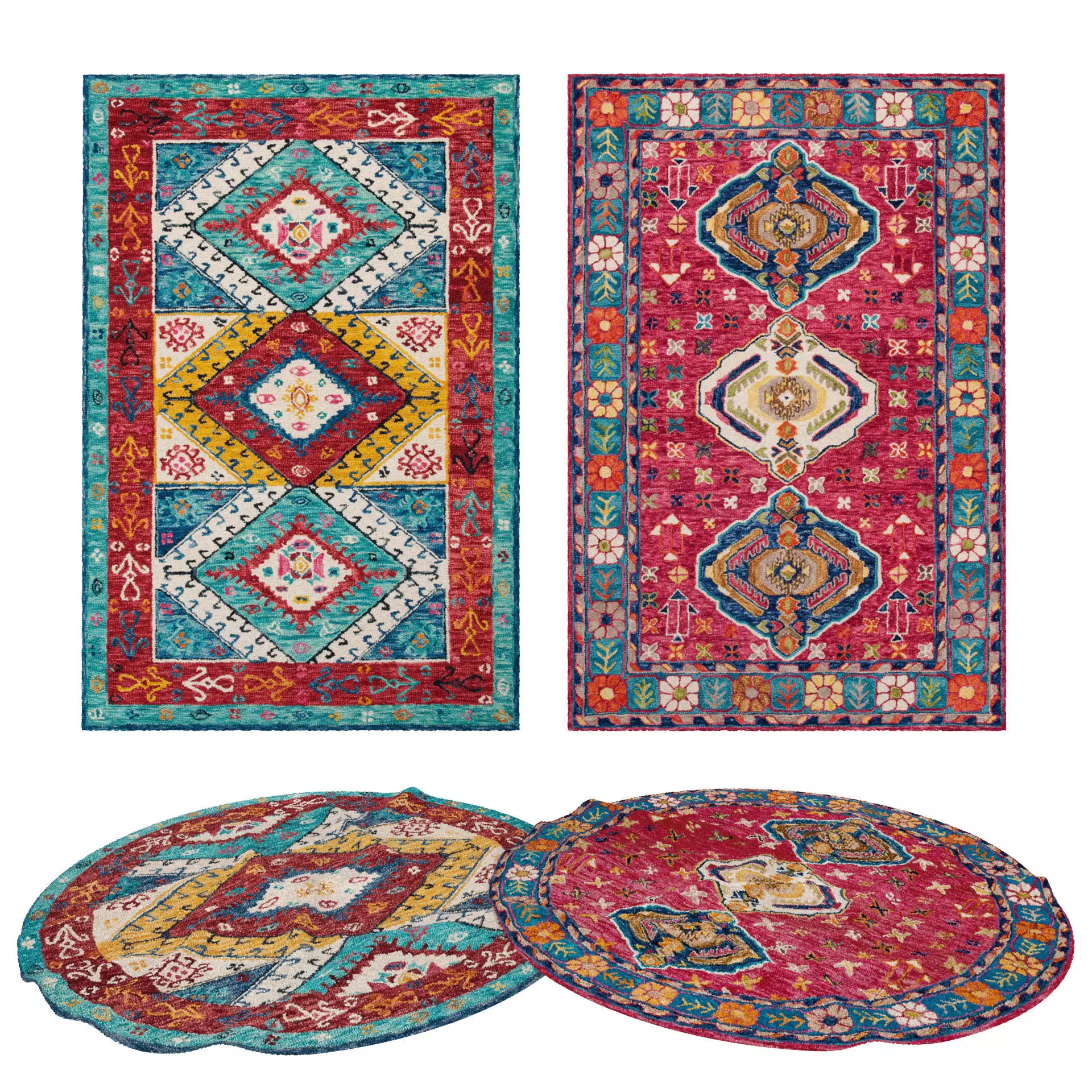 Rugs No 274 Low-poly 3D model_0
