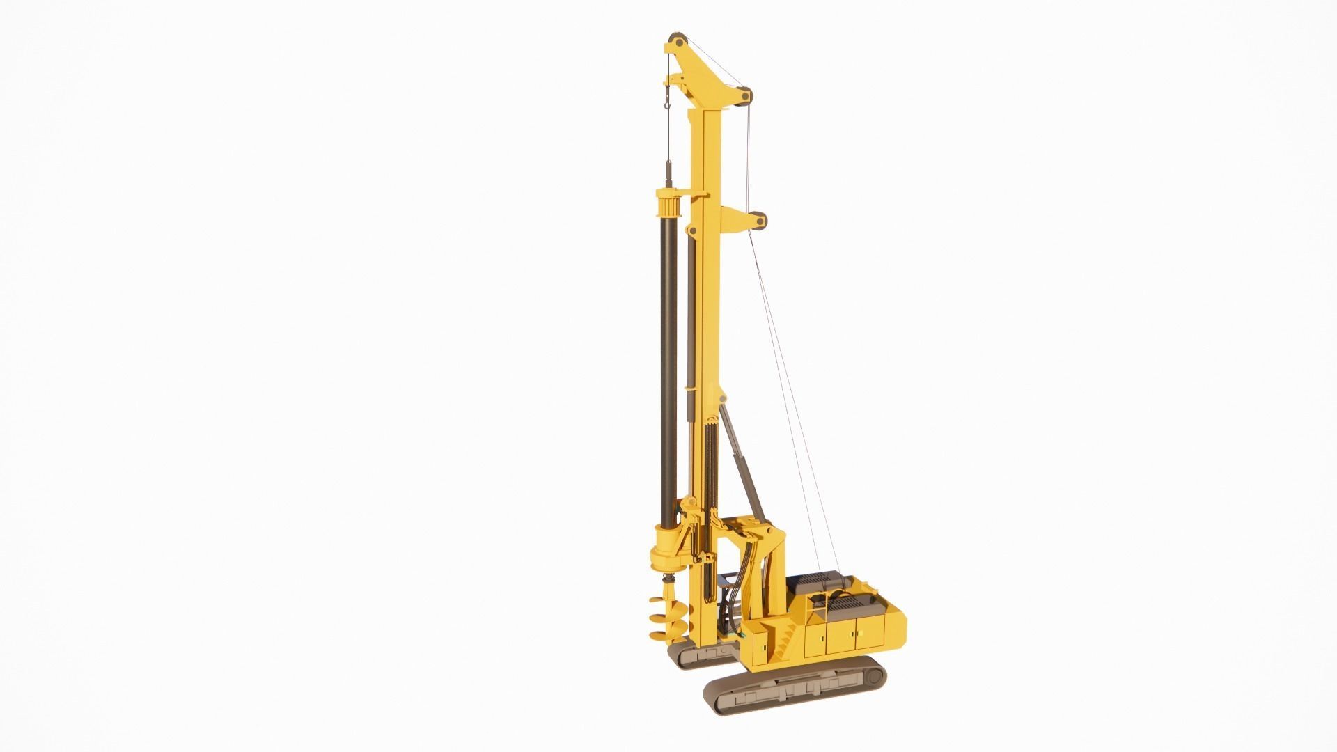 pile drilling machine 3D print model_1