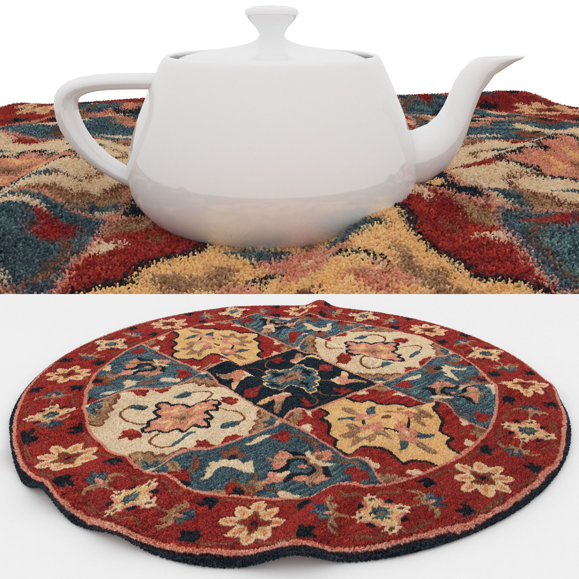 Rugs No 276 Low-poly 3D model_1