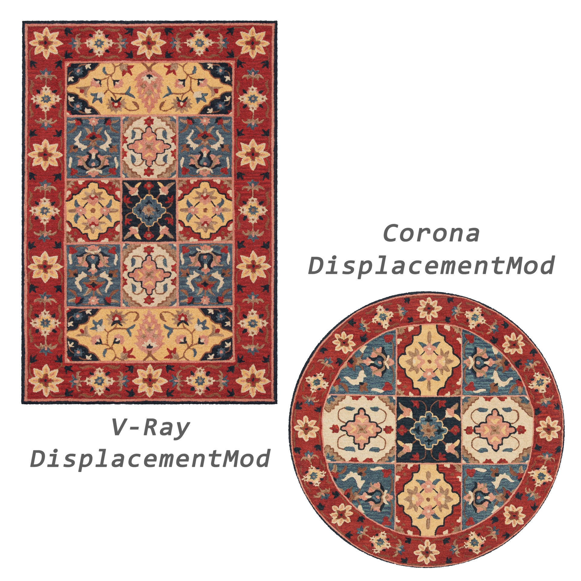 Rugs No 276 Low-poly 3D model_2