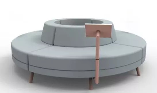 ROUND SOFA 3D model_0