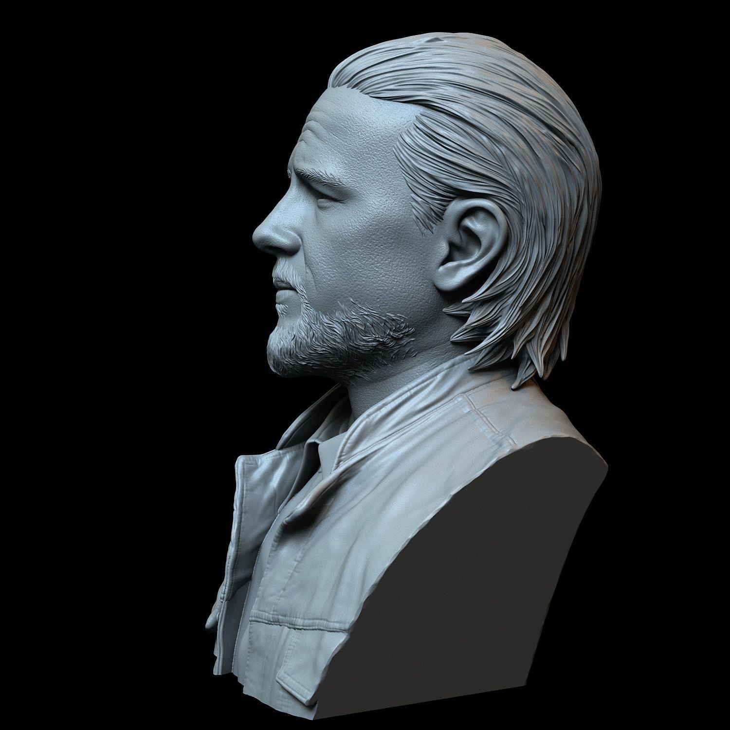 Charlie Hunnam as Jax Teller from Sons of Anarchy 3D print model_3