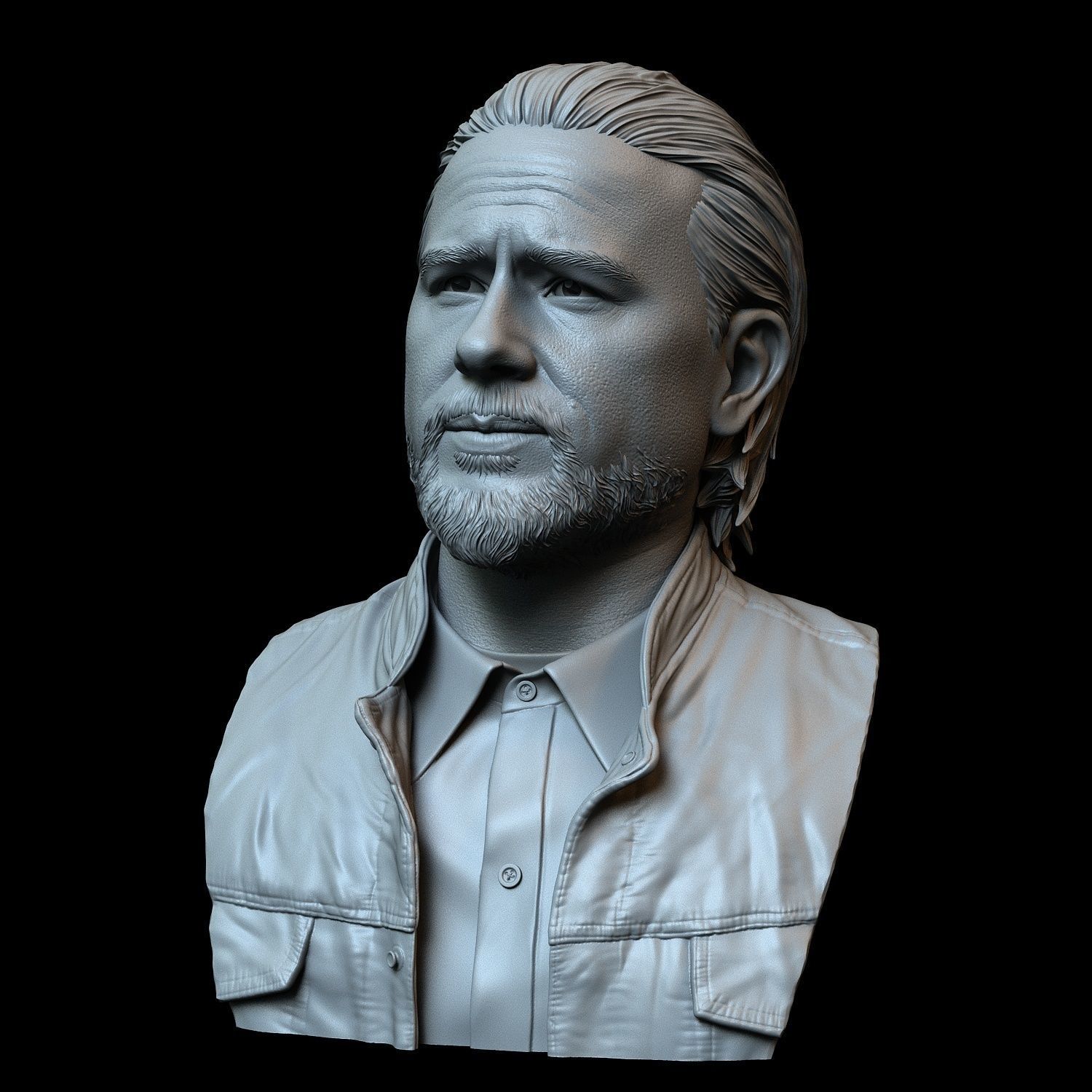Charlie Hunnam as Jax Teller from Sons of Anarchy 3D print model_2