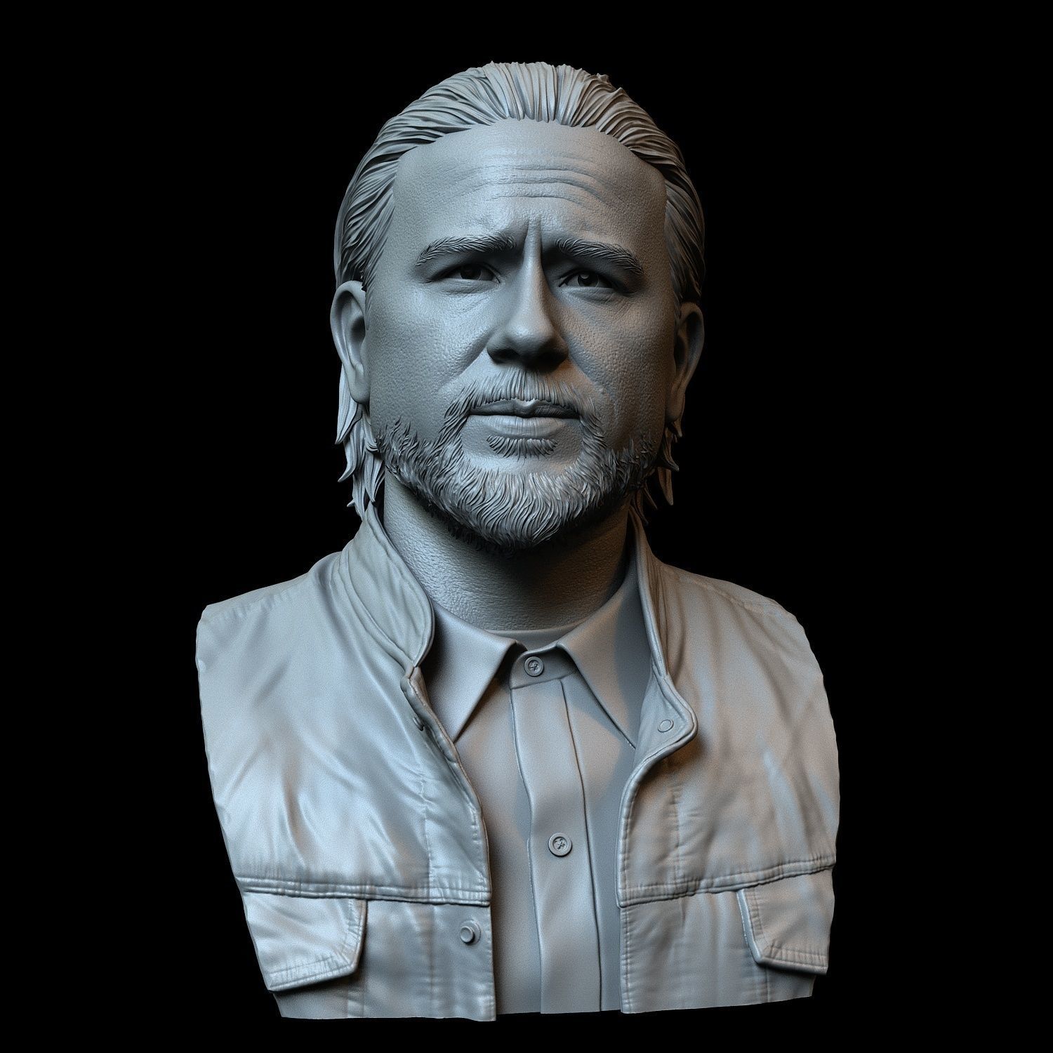 Charlie Hunnam as Jax Teller from Sons of Anarchy 3D print model_1