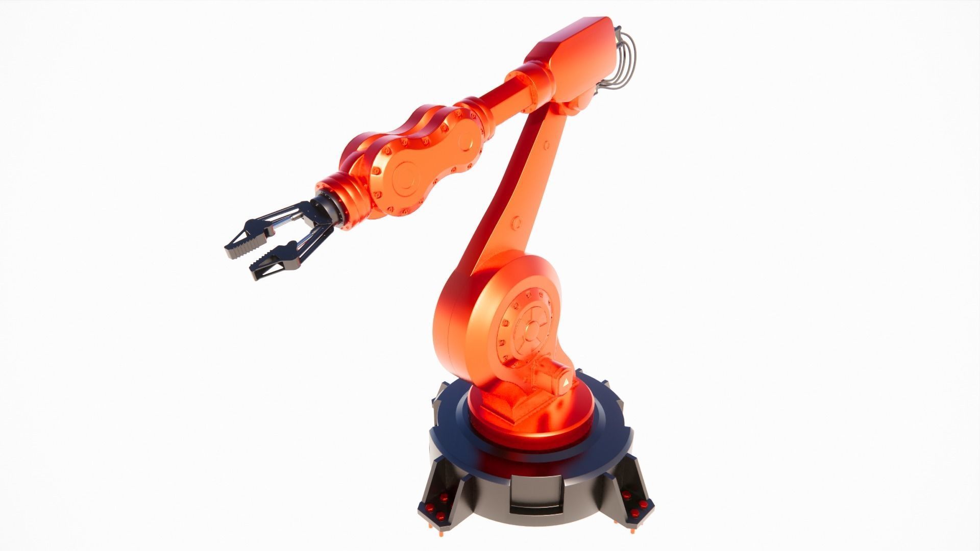 robot arm  3D print model_2