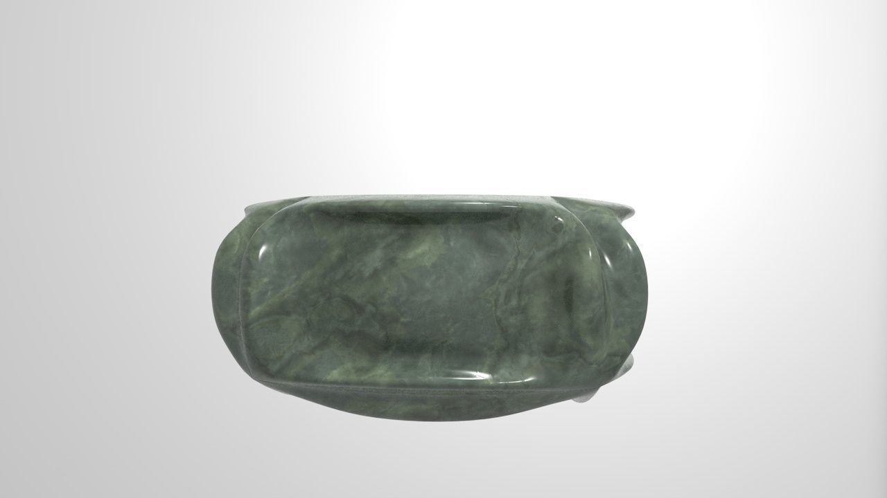 Ashtray marble bowl 3D print model_3