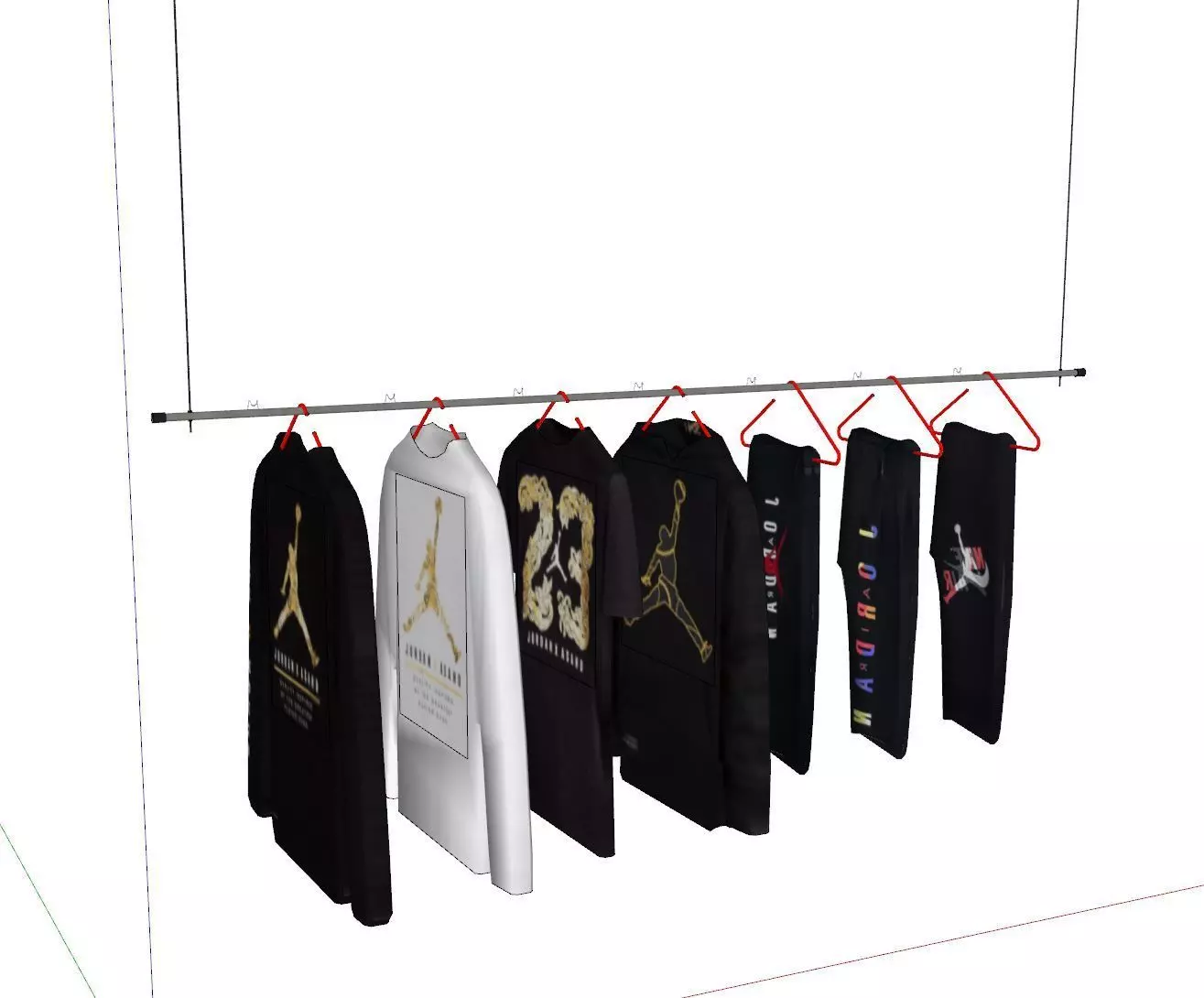 NIKE JORDAN CLOTHES 3D model