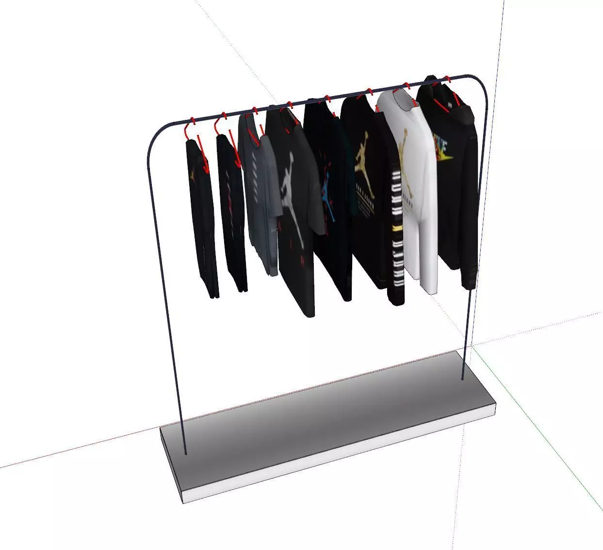 NIKE JORDAN CLOTHES 3D model_0