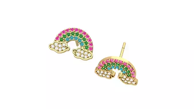 Rainbow earring