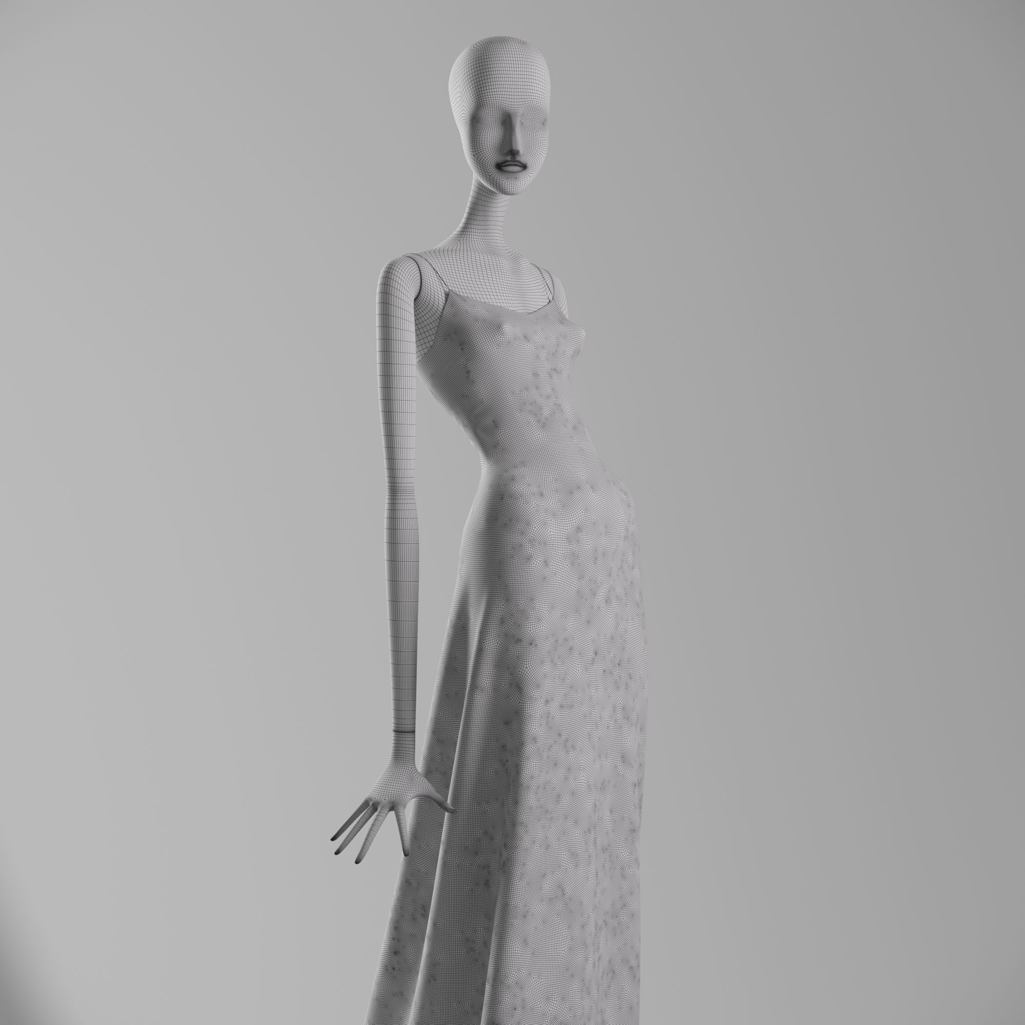 Alice plus Olivia look 21 long 3D model_7