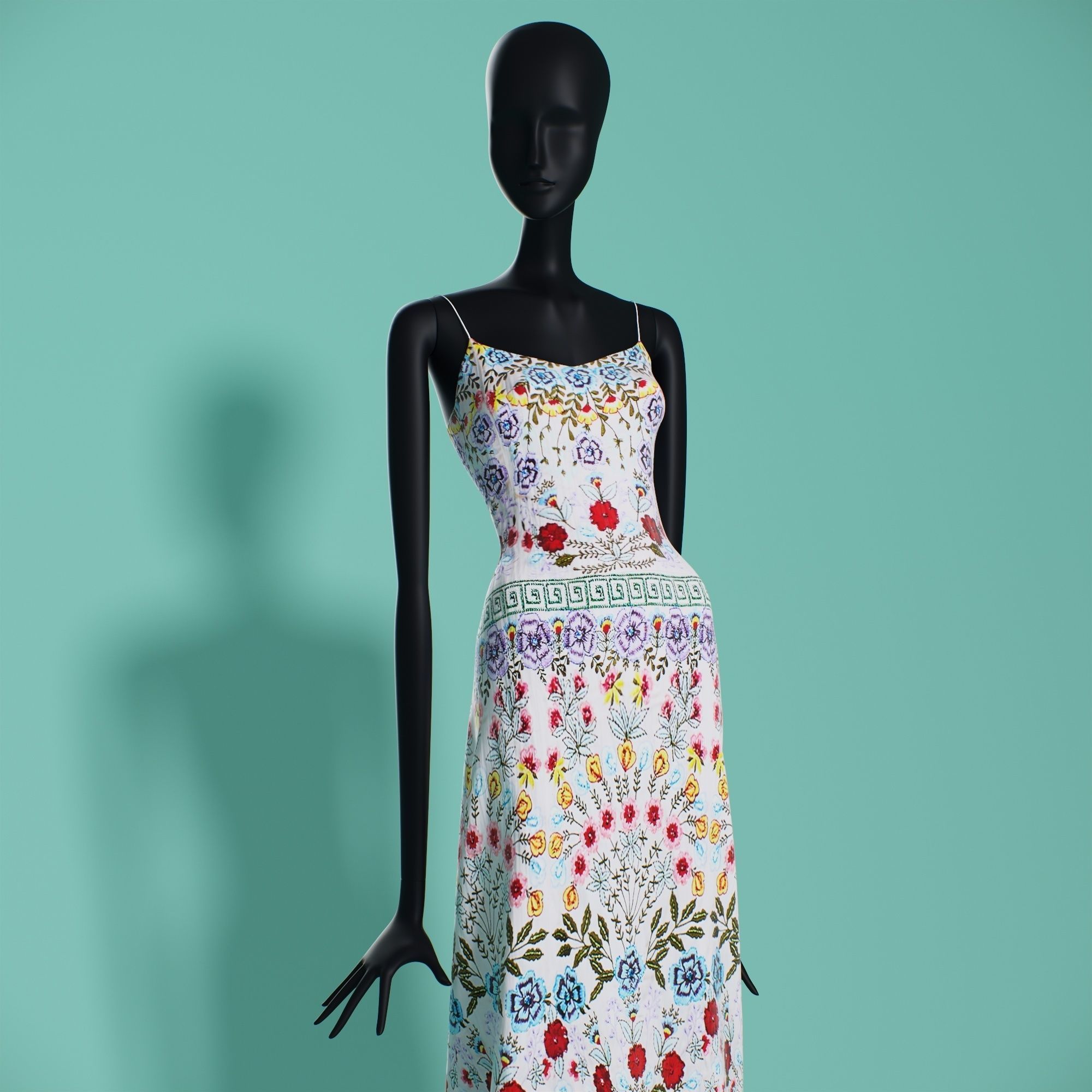 Alice plus Olivia look 21 long 3D model_2