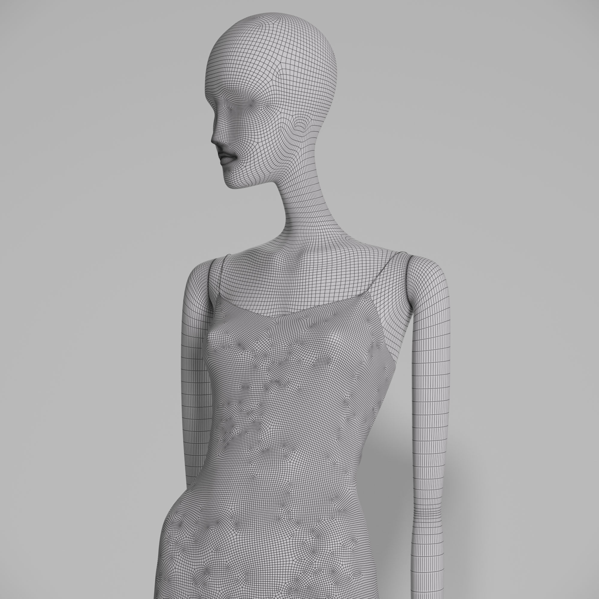 Alice plus Olivia look 21 long 3D model_12