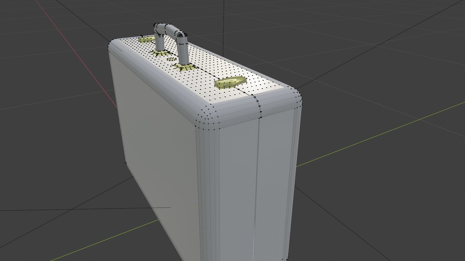Suitcase - Vintage Stylized PBR Low-poly 3D model_17