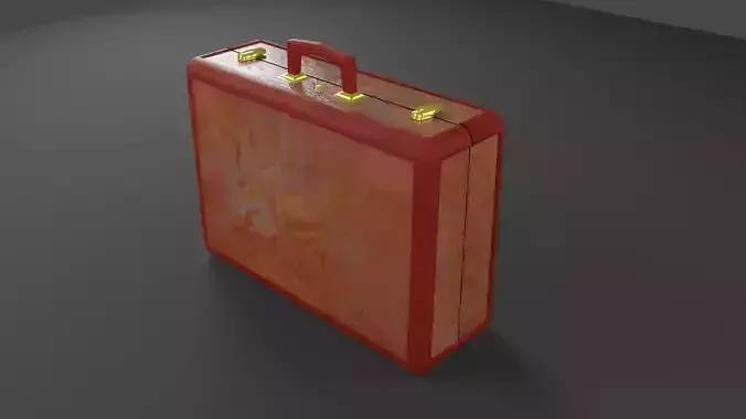 Suitcase - Vintage Stylized PBR Low-poly 3D model