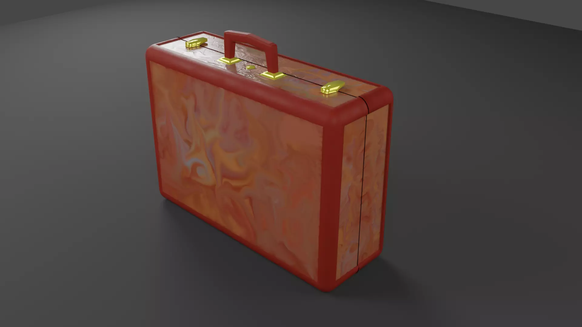 Suitcase - Vintage Stylized PBR Low-poly 3D model_0