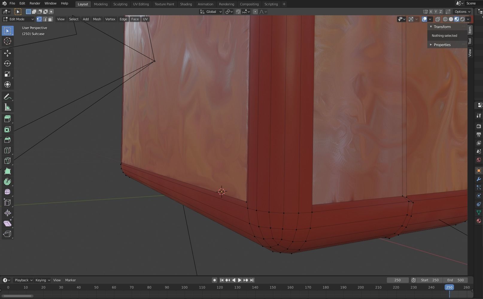 Suitcase - Vintage Stylized PBR Low-poly 3D model_15