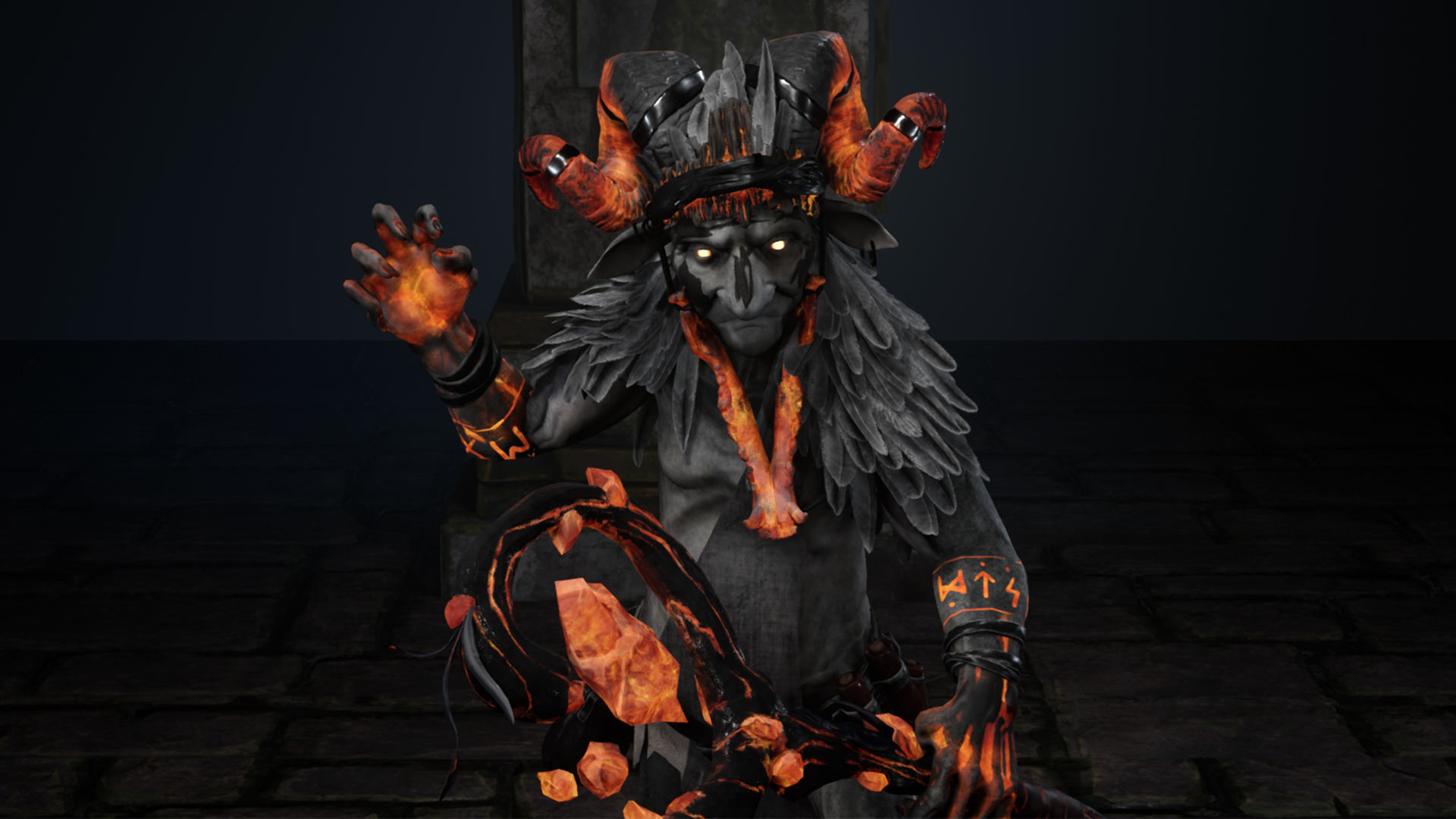 Goblin Mag low poly model Low-poly 3D model_14