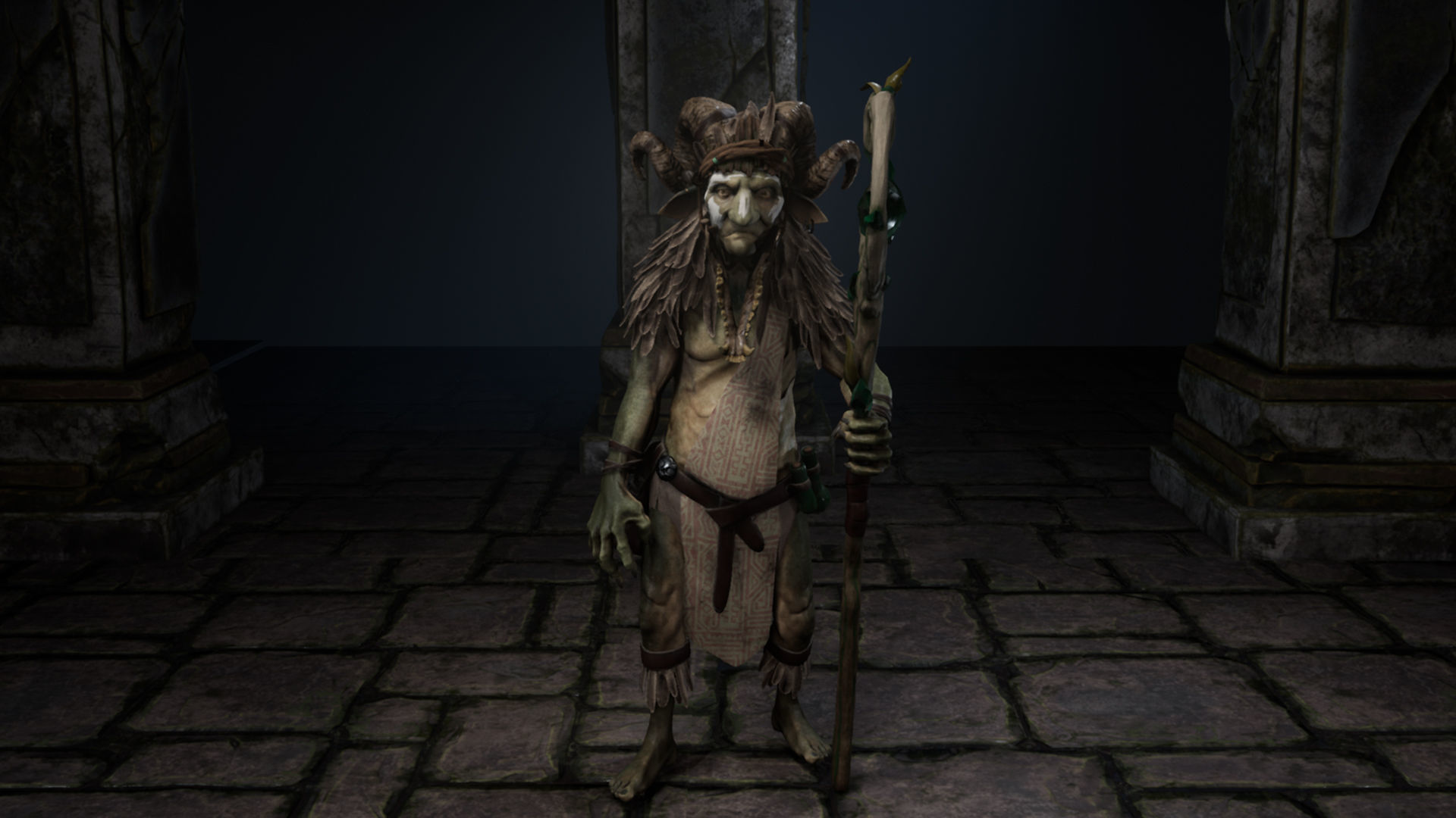 Goblin Mag low poly model Low-poly 3D model_11