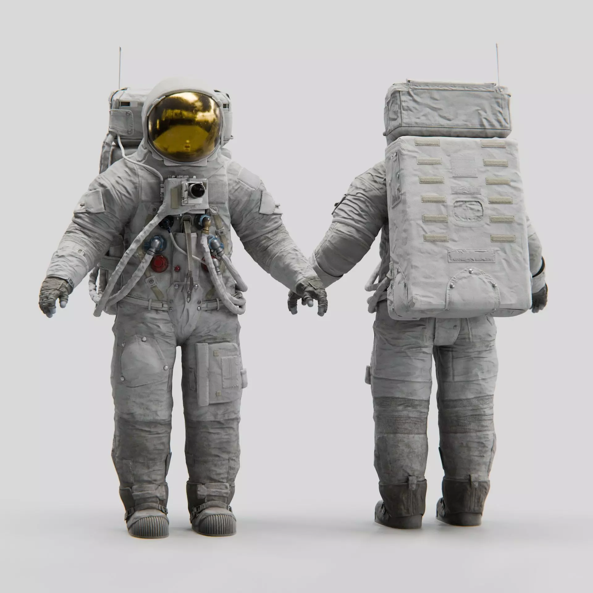 Apollo 11 A7L Spacesuit 3D model_0