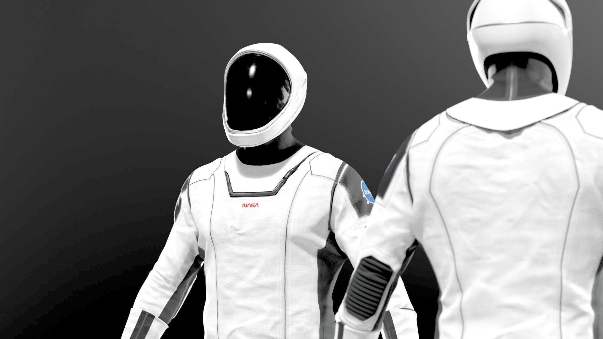 SpaceX Dragon Starman Spacesuit 3D model_3