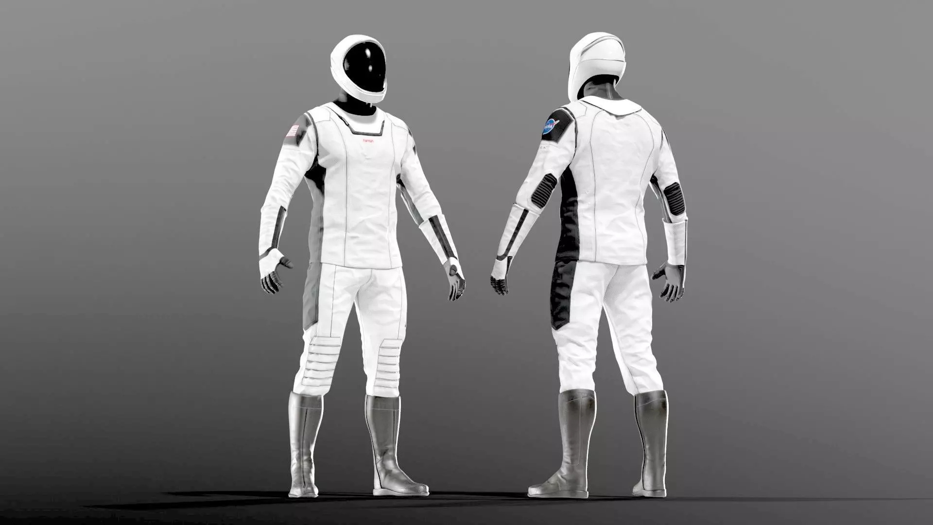 SpaceX Dragon Starman Spacesuit 3D model_0