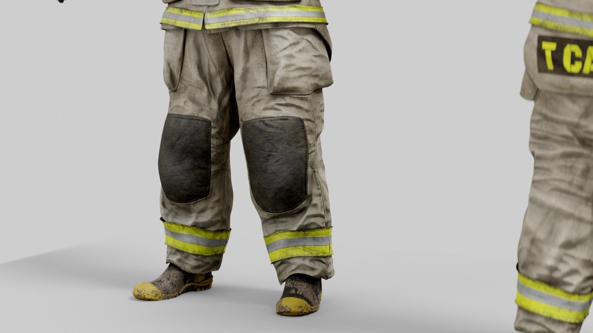 FIRE FIGHTER Modern USA 3D model_6