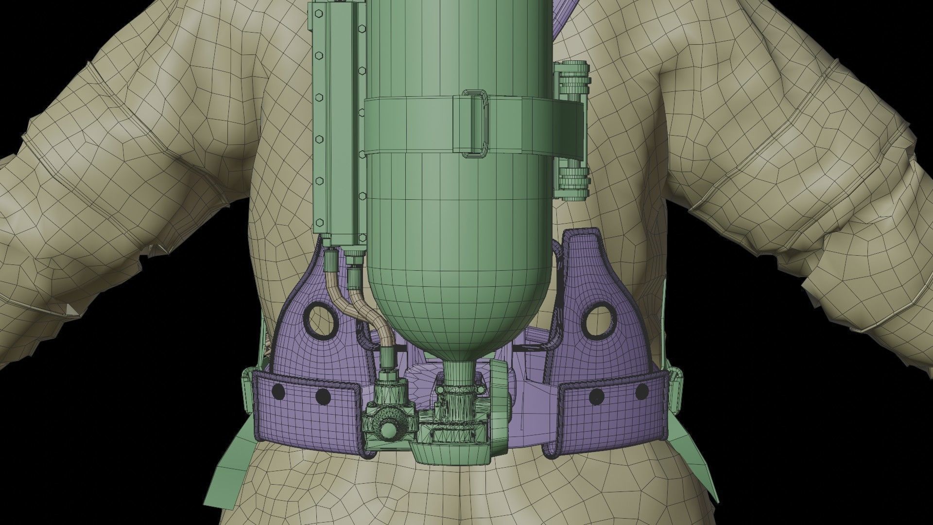 FIRE FIGHTER Modern USA 3D model_21