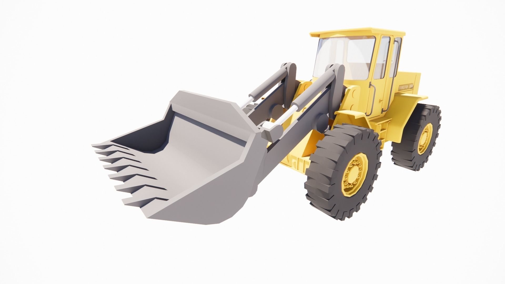 excavator bulldozer 3D print model_3