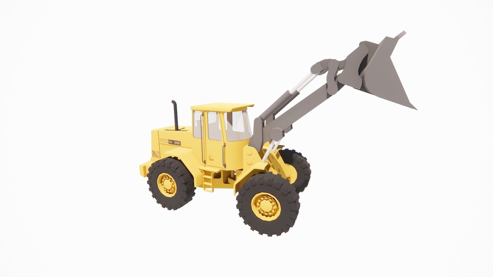 excavator bulldozer 3D print model_6