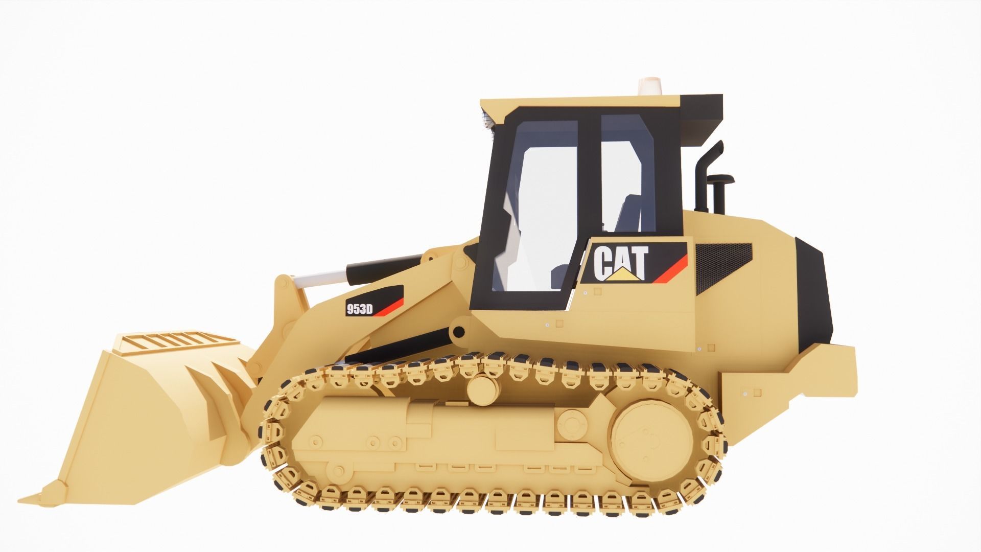 excavator bulldozer 3D print model_2