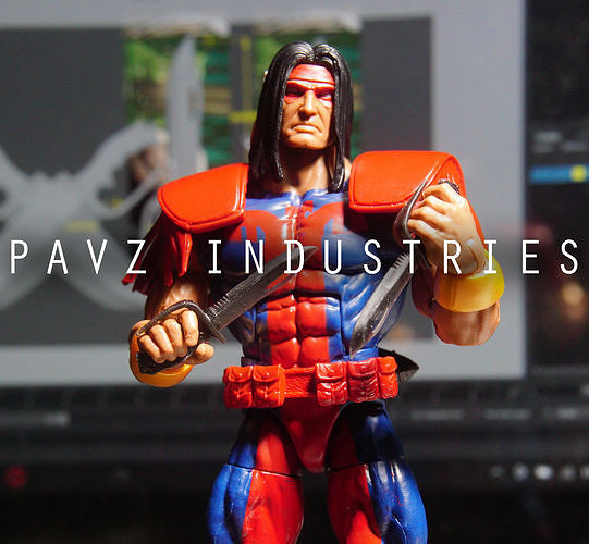 Marvel Legends Warpath Bowie Knives  1-12 scale 3D model