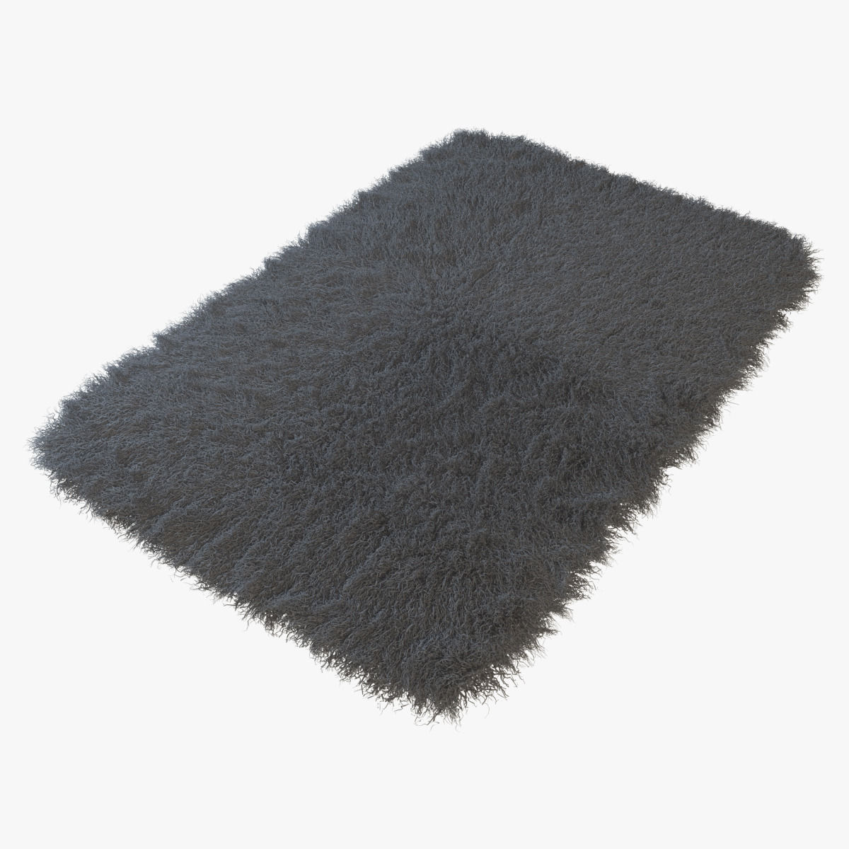 Tibetan sheepskin Dior gray 3D model_3