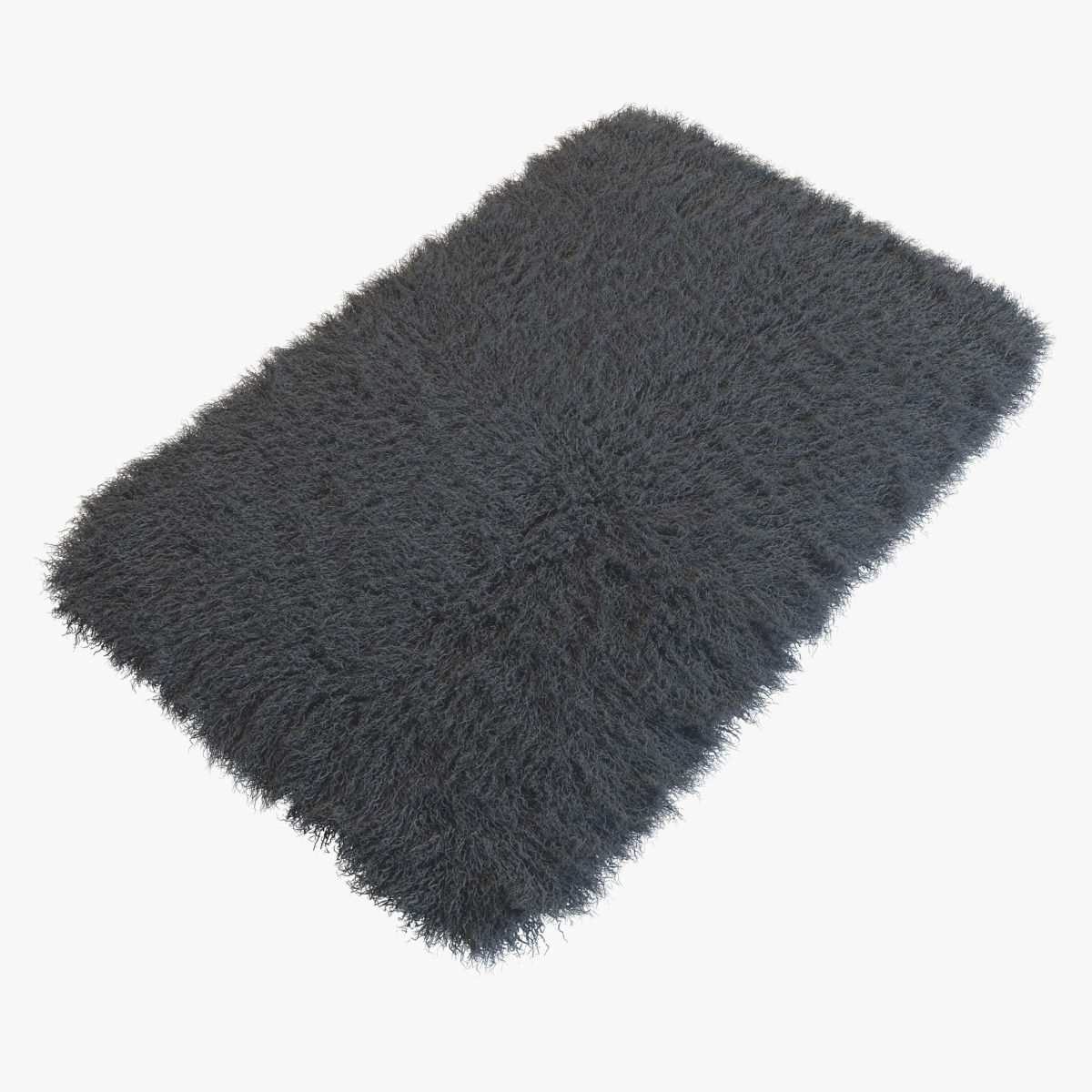 Tibetan sheepskin Dior gray 3D model_4