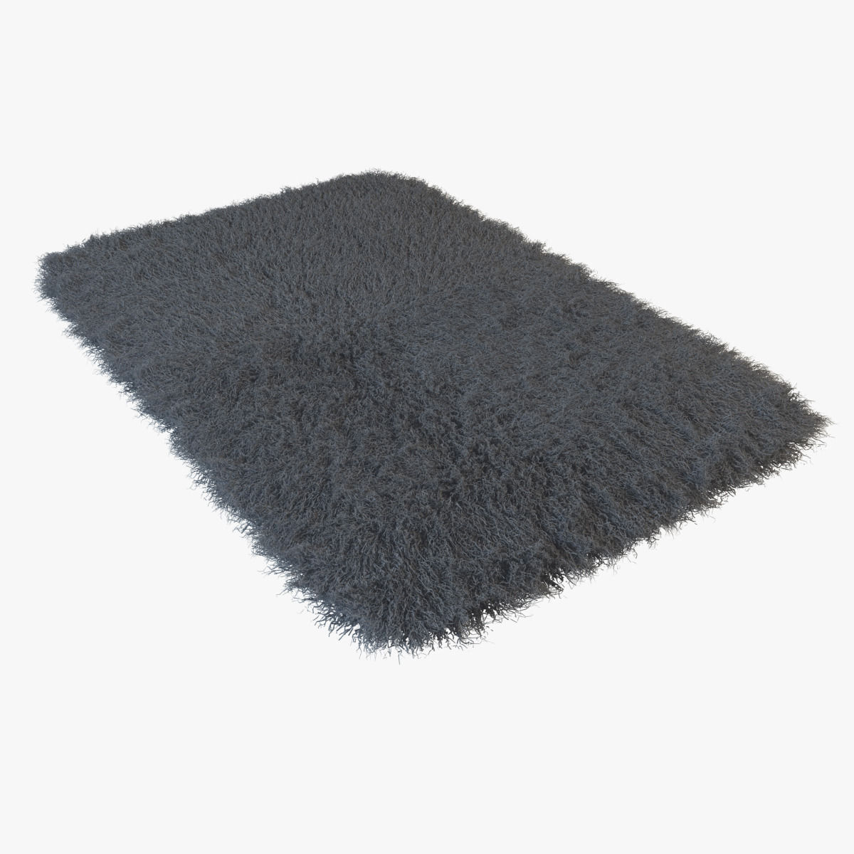 Tibetan sheepskin Dior gray 3D model_1