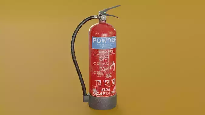 Fire Extinguisher Low-poly 3D model