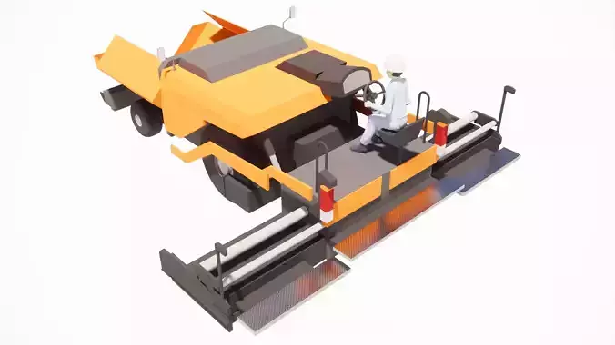 asphalt wiper truck  3D print model