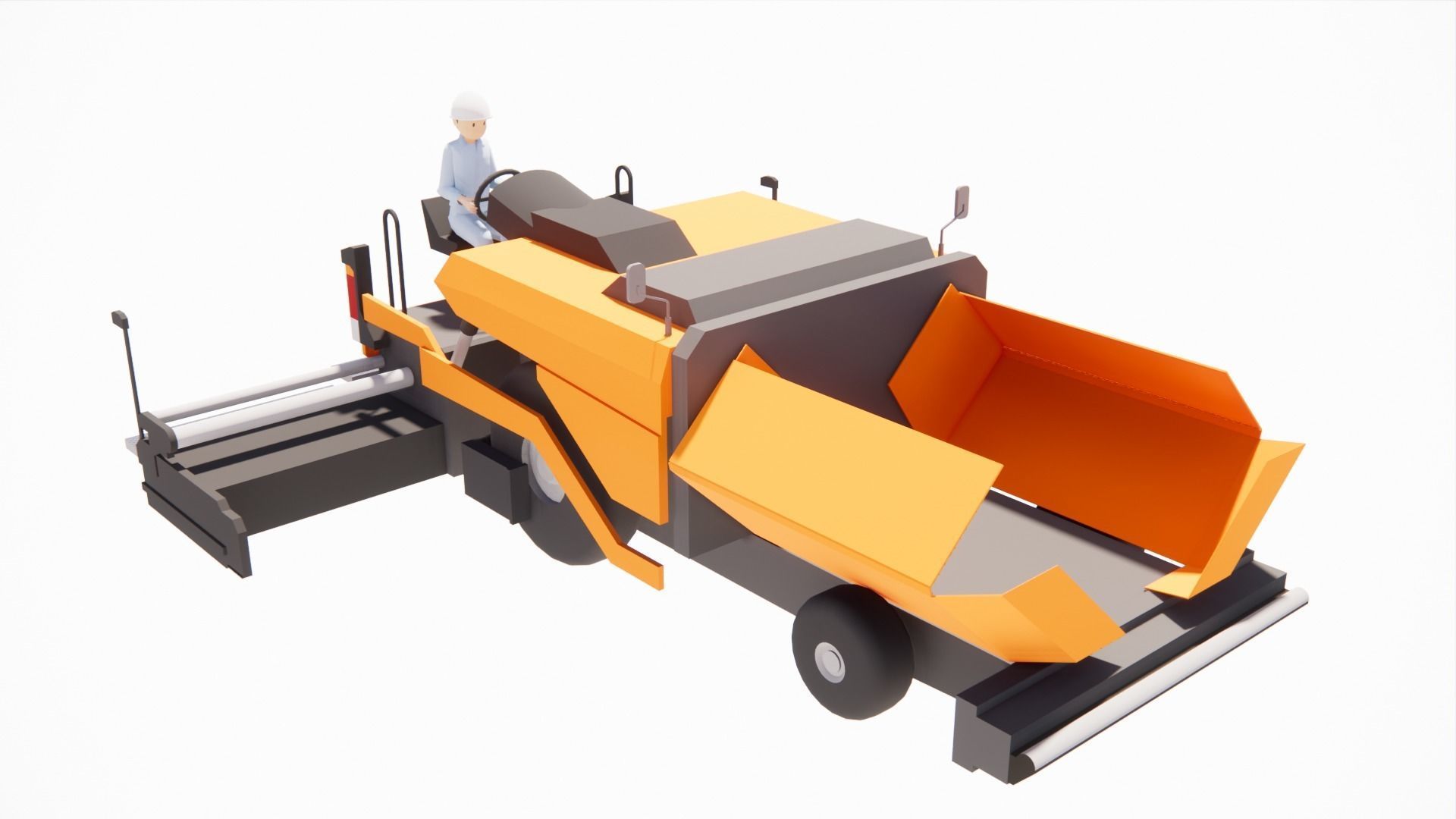 asphalt wiper truck  3D print model_3