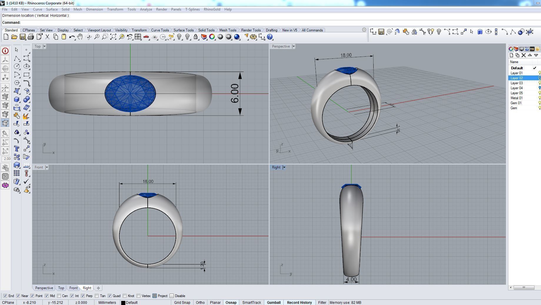Ring 3D print model 3D print model_4